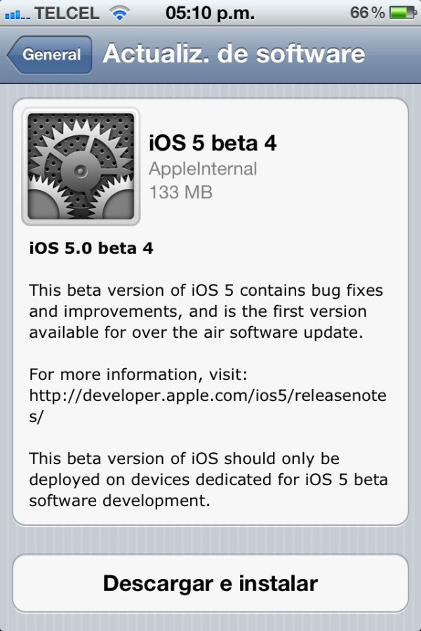 iOS5-beta4